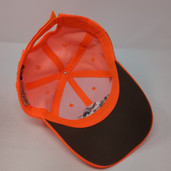 Le Blano's Rice Creek Strapback Baseball Cap Orange One Size Adjustable Dri-Duck - Picture 7 of 9